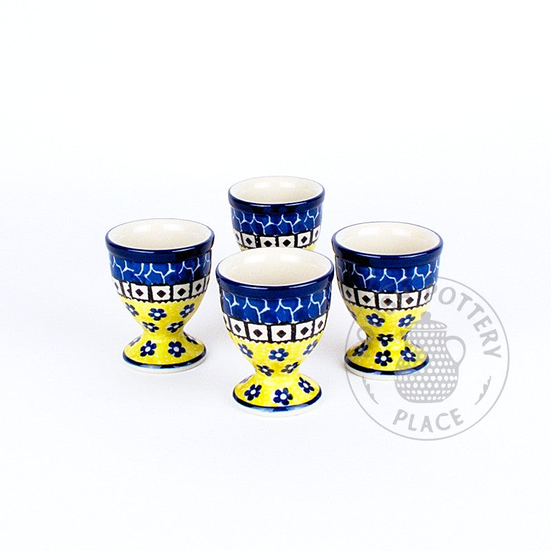S/4 Egg Cups - Polish Pottery