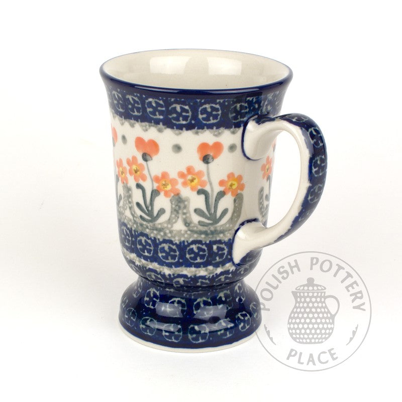 Pedestal Mug - Polish Pottery