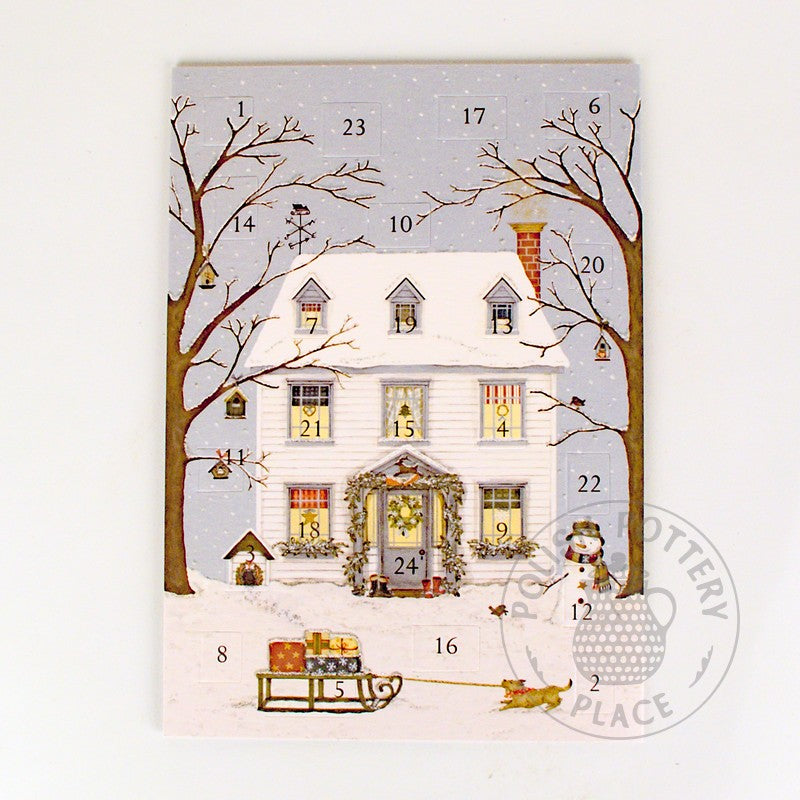 Large Advent Calendar Card - Christmas House