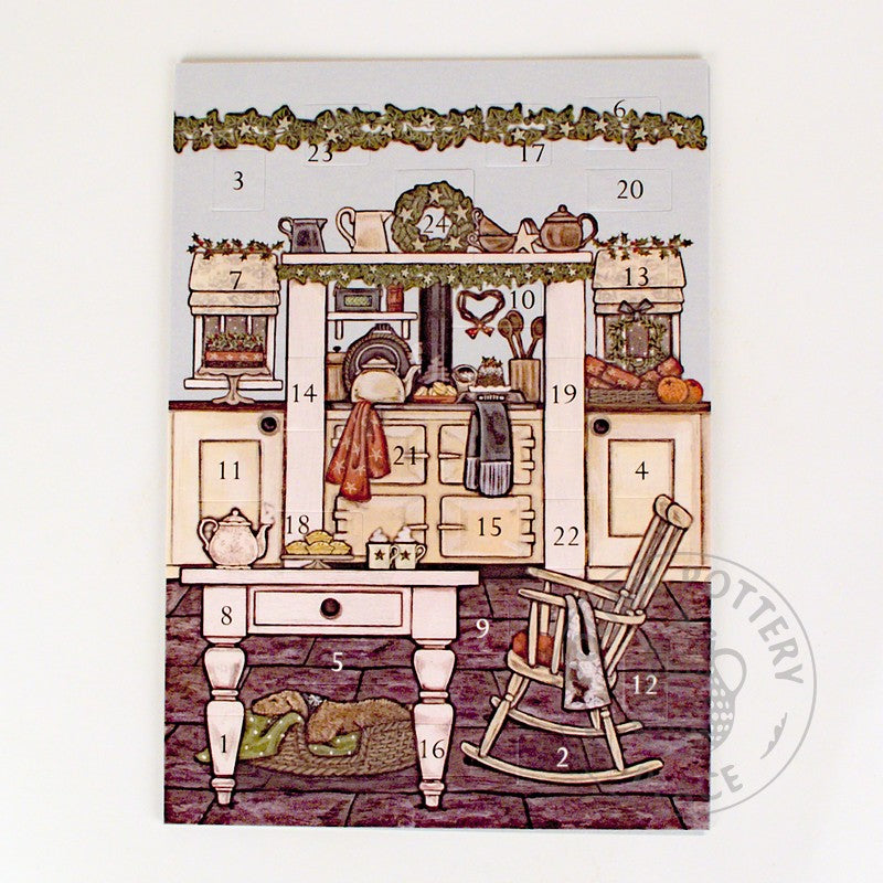 Large Advent Calendar Card - Christmas Kitchen