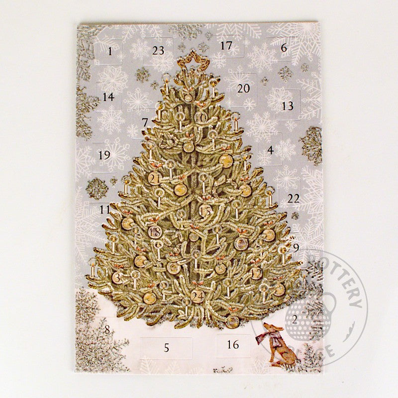 Large Advent Calendar Card - Christmas Tree