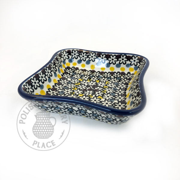 Small Square Dish - Polish Pottery