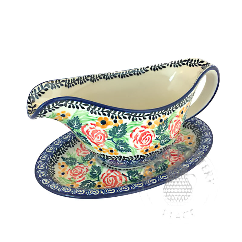 Gravy Boat - Rose Wreath