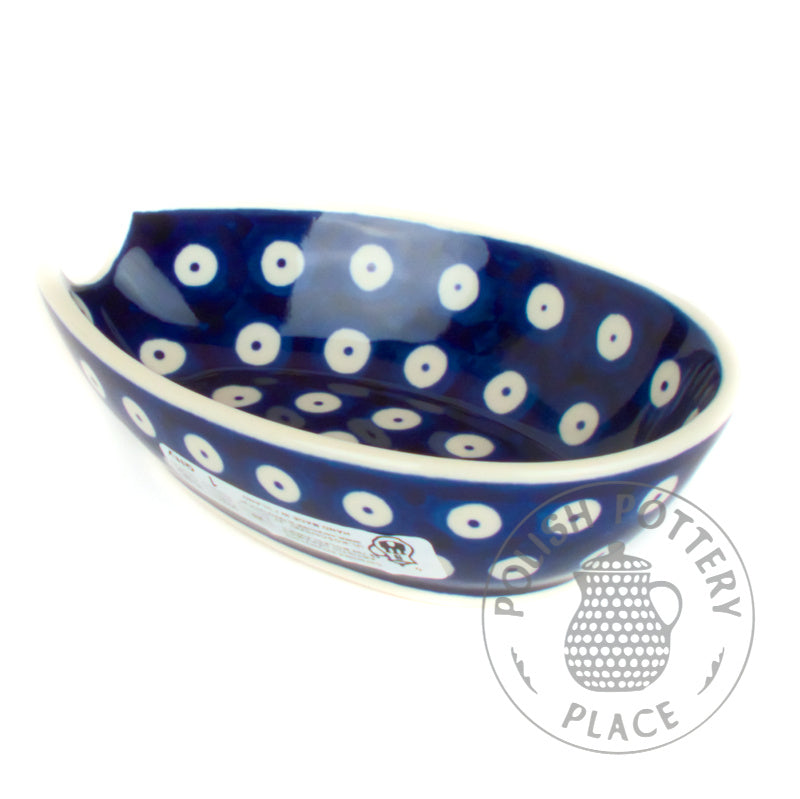 Spoon Rest - Mosquito Eggs/White Rim