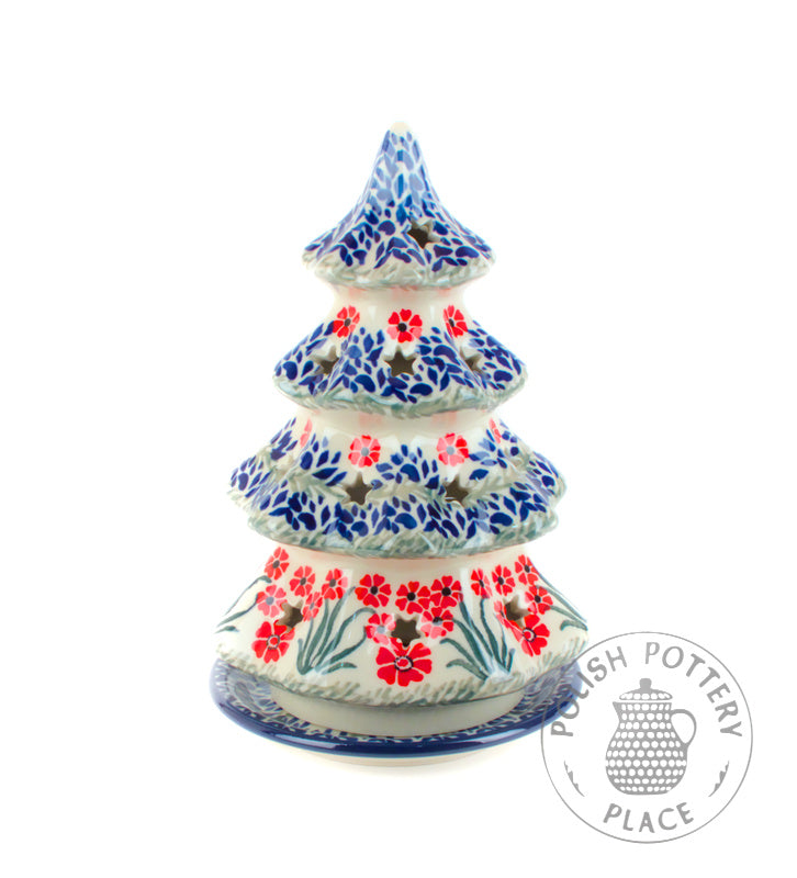 Tealight Tree - Pink Forget Me Nots
