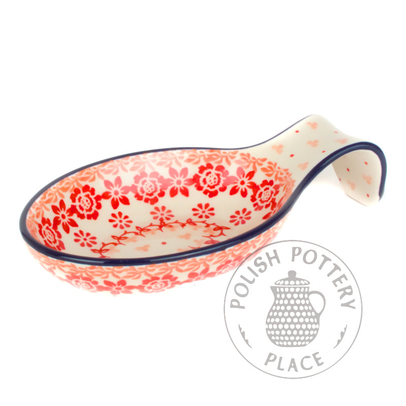 Spoon Rest - Red Orange Garland