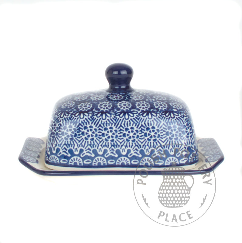Small Butter Dish - Blue Lace