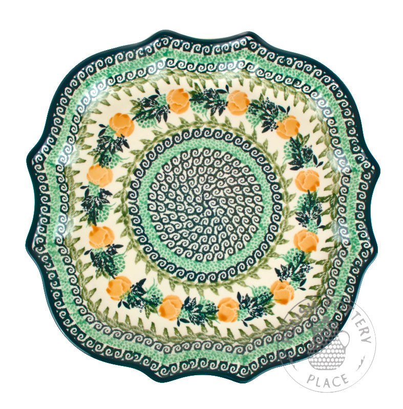 10.5" Decorative Dinner Plate - Polish Pottery