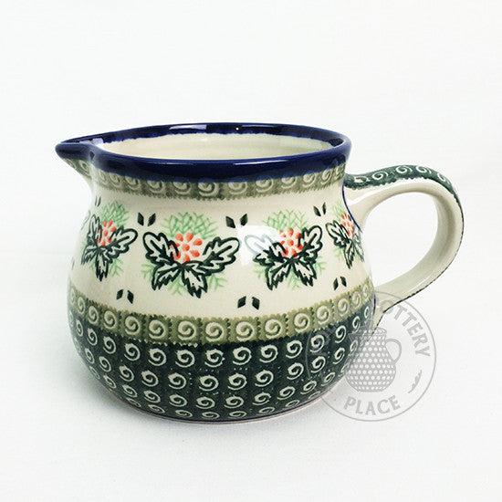 Large Milk Pitcher - Polish Pottery