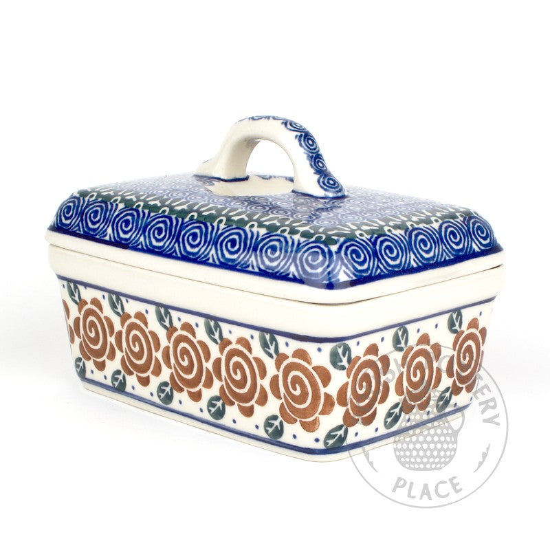 Butter Box - Brown Flowers