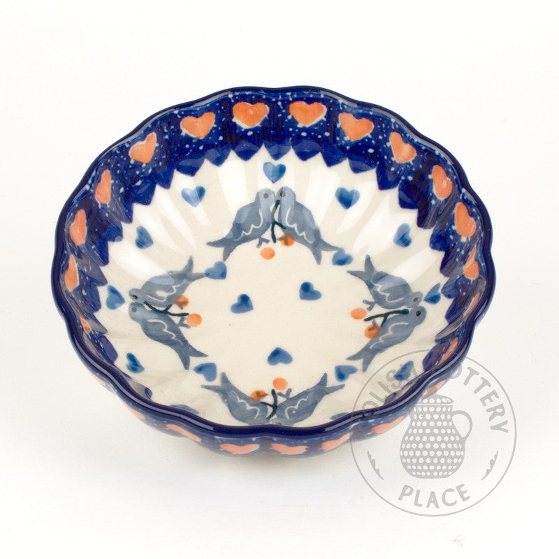 Scalloped Bowl - Polish Pottery