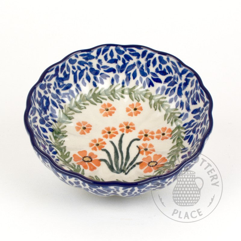 Scalloped Bowl - Polish Pottery