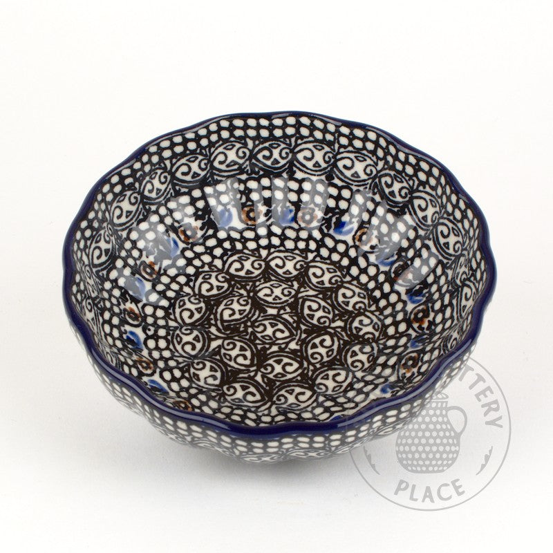 Scalloped Bowl - Polish Pottery