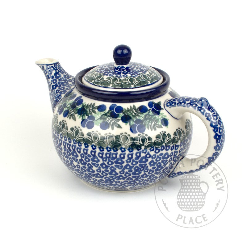 Round Teapot - 40oz - Wild Blueberries