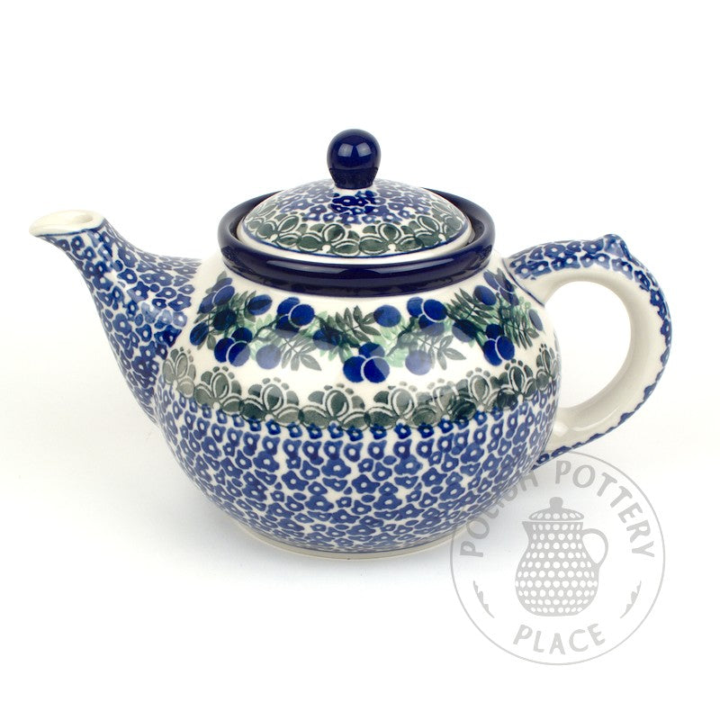 Round Teapot - 40oz - Wild Blueberries
