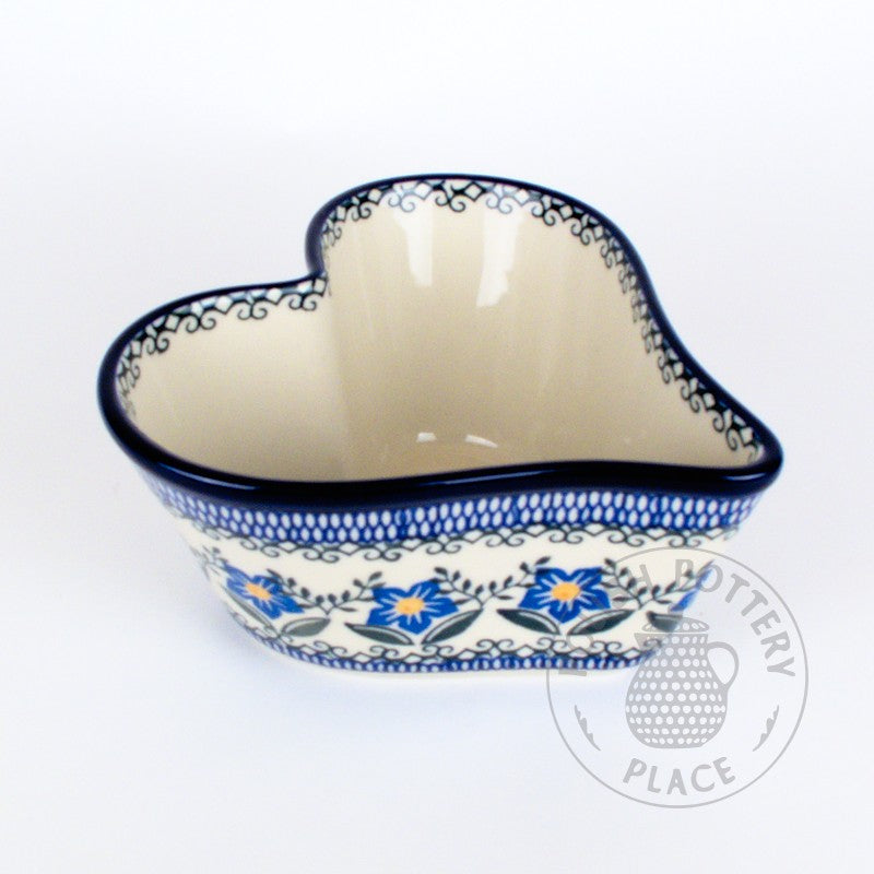 Deep Heart Dish - Polish Pottery