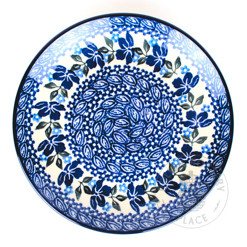 Polish Pottery - 8.5 Salad Plate - Blue Diamond - The Polish Pottery Outlet