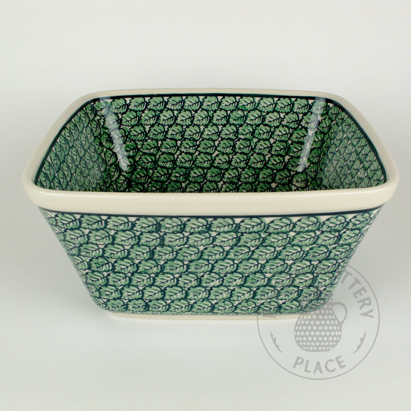 Square Bowl - Hazel Leaves