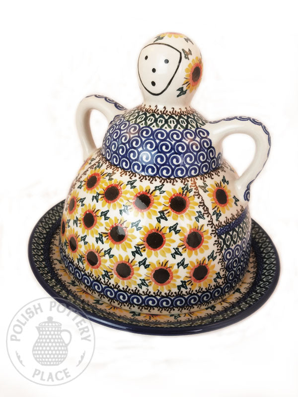 Large Cheese Lady - Polish Pottery