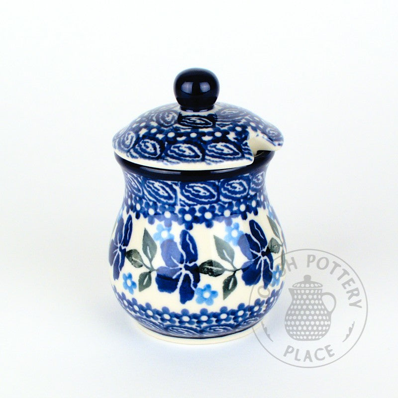 Small Honey Jar - Blue Iris
