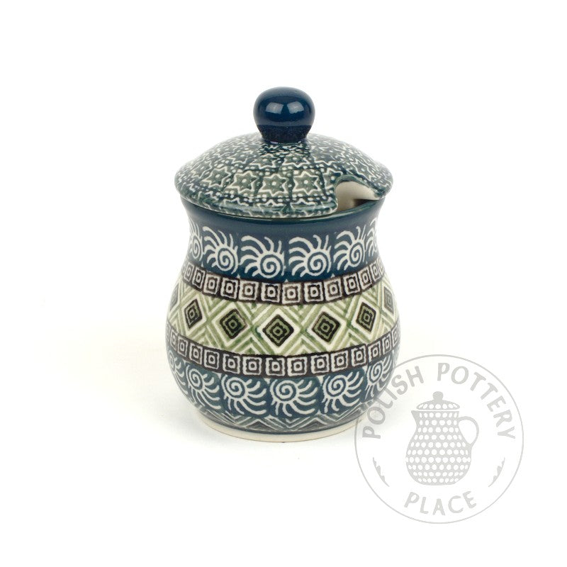 Small Honey Jar - Polish Pottery