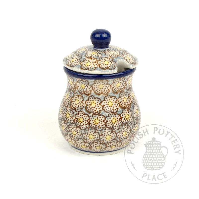 Small Honey Jar - Polish Pottery