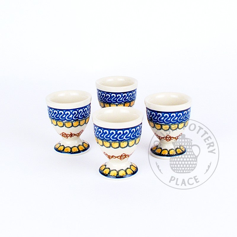 S/4 Egg Cups - Polish Pottery