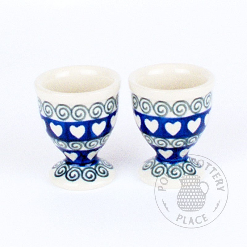 S/2 Egg Cups - Fern Hearts