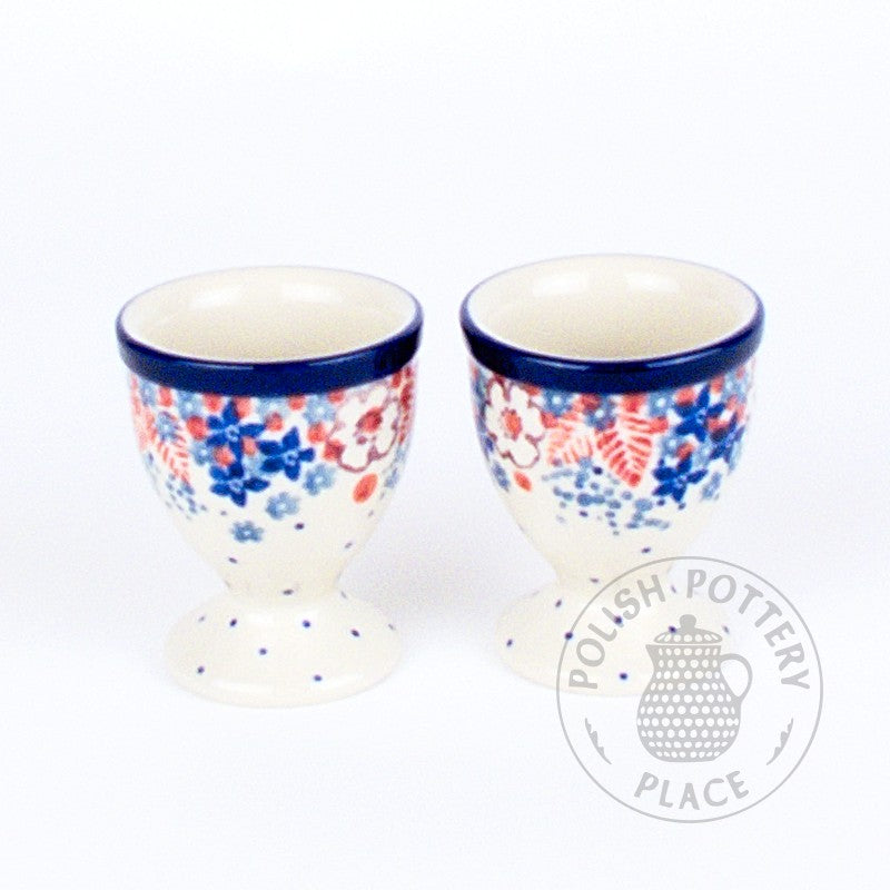 S/2 Egg Cups - Polish Pottery