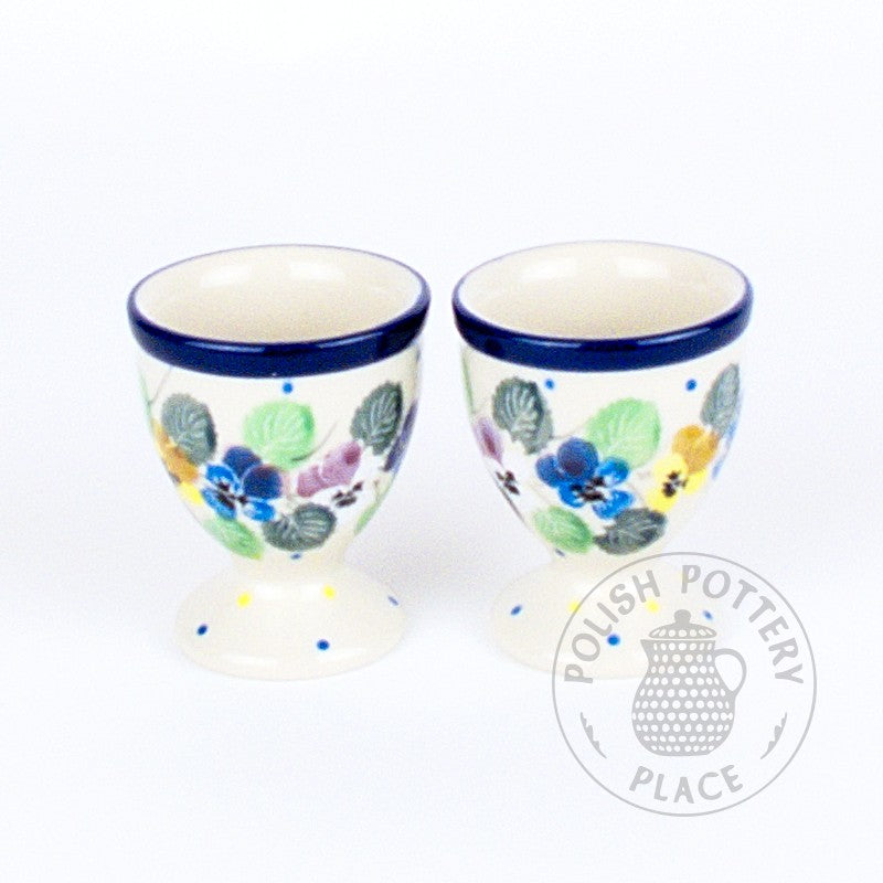 S/2 Egg Cups - Polish Pottery