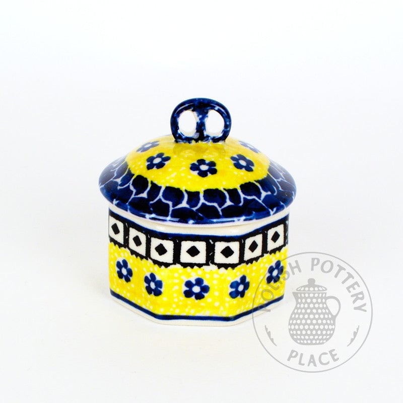 Mini Biscuit Jar - Polish Pottery
