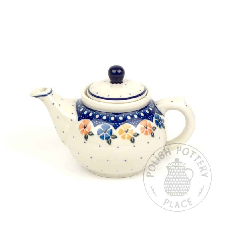 Round Teapot - 14 oz - Polish Pottery