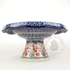 Fluted Cake Stand - Red Botanica