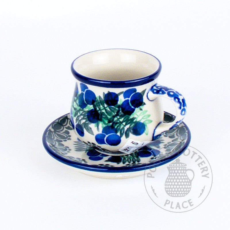 Demitasse Cup and Saucer - Wild Blueberries
