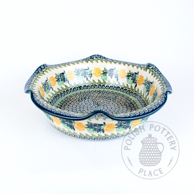 Fluted Server - Polish Pottery