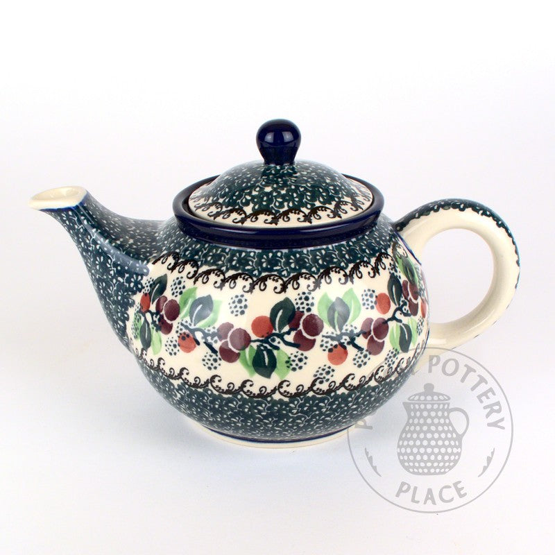 Round Teapot - 30 oz - Forest Berries