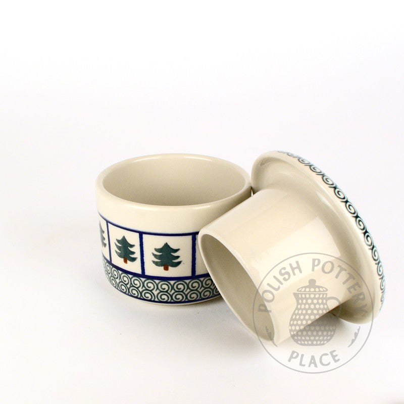 French Butter Dish - Tree Waves
