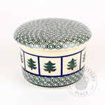 French Butter Dish - Tree Waves