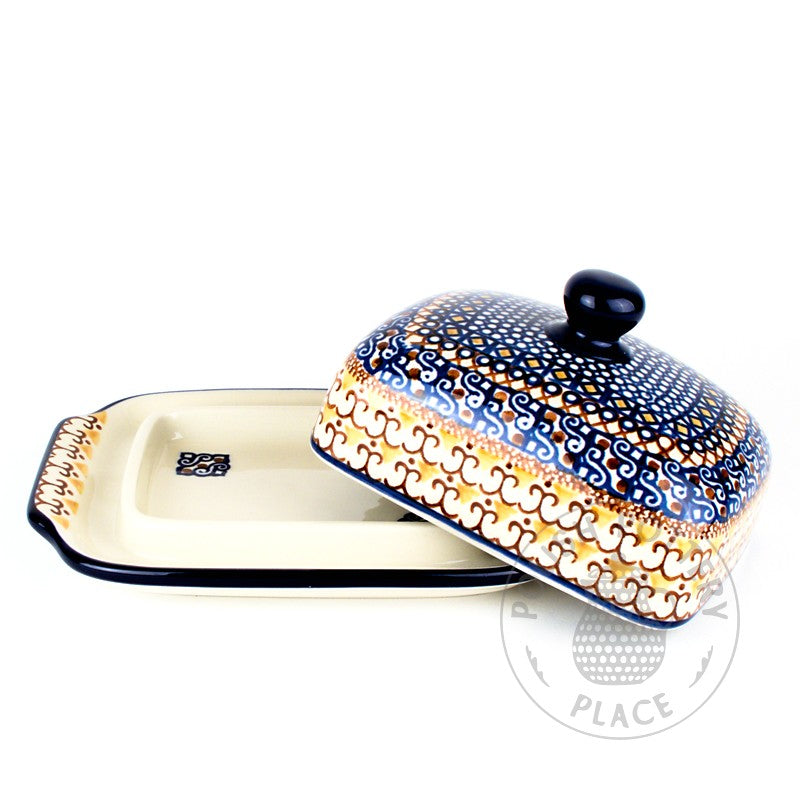 Large Butter Dish - Polish Pottery UNIKAT