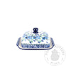 Large Butter Dish - Blue Wildflowers