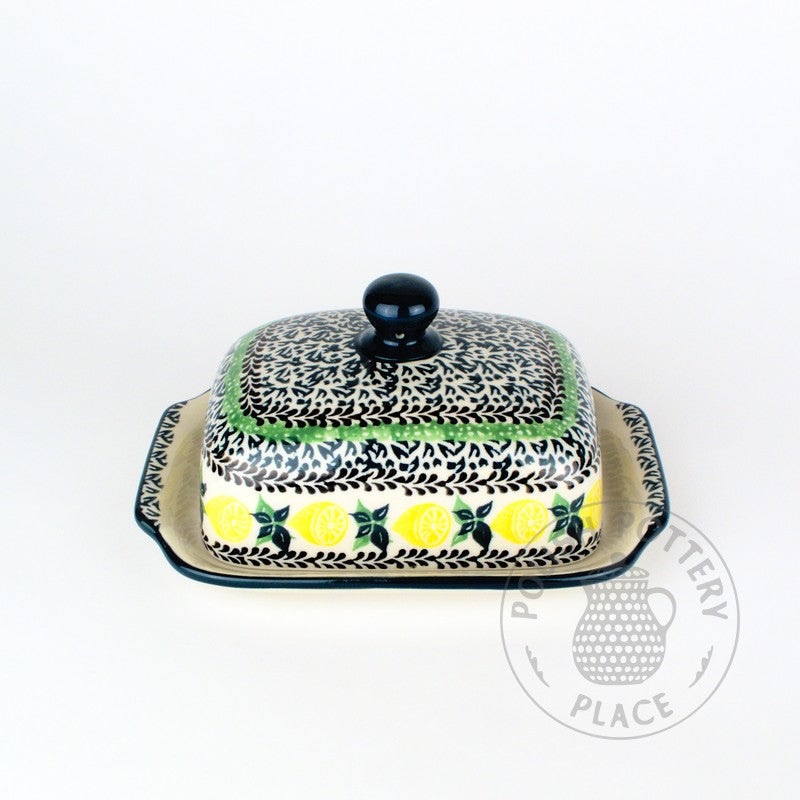 Large Butter Dish - Polish Pottery