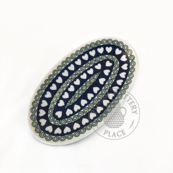 Oval Platter - 8" - Fern Hearts