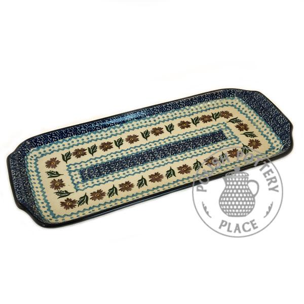 Rectangular Tray with Handles- Polish Pottery