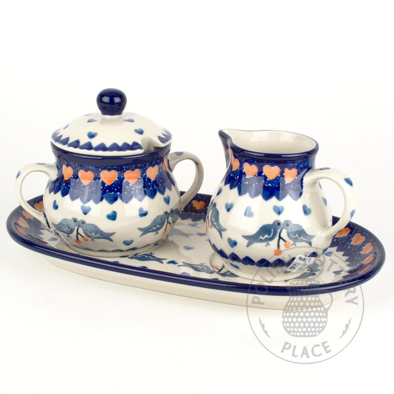 Sugar & Creamer Set - Polish Pottery