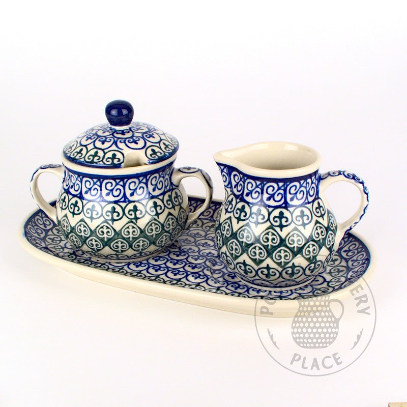 Sugar & Creamer Set - Polish Pottery