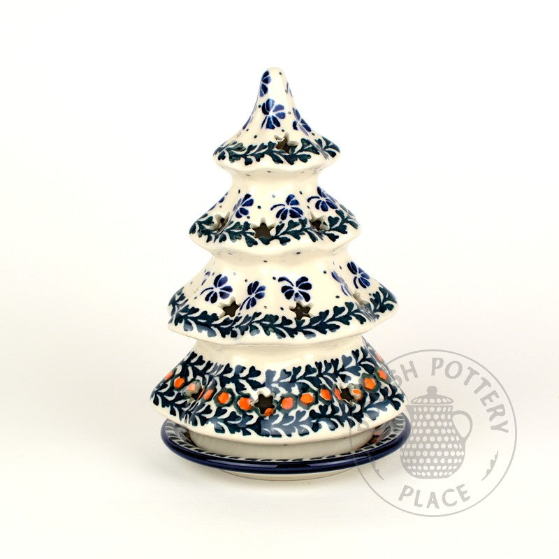 Small Tealight Tree - Blue Clover