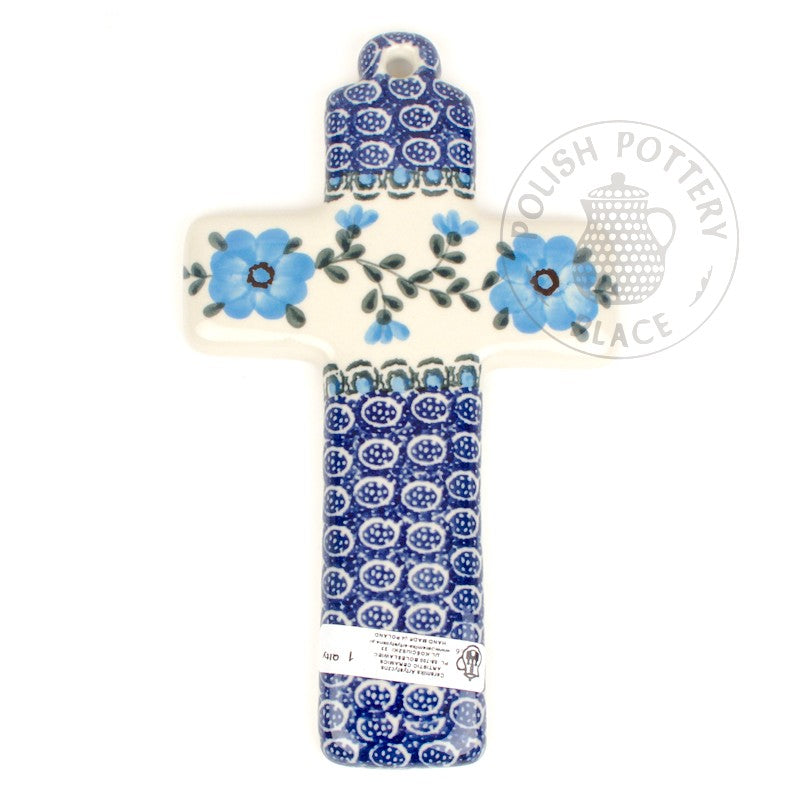 Large Hanging Cross - Polish Pottery