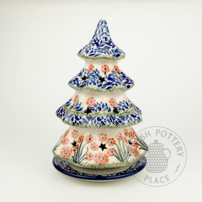 Tealight Tree - Pink Forget Me Nots