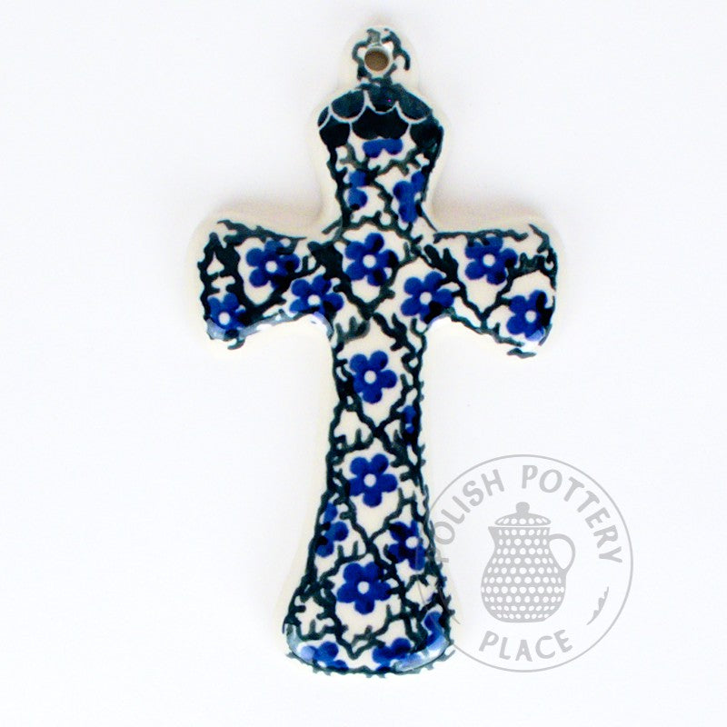 5" Hanging Cross - Polish Pottery