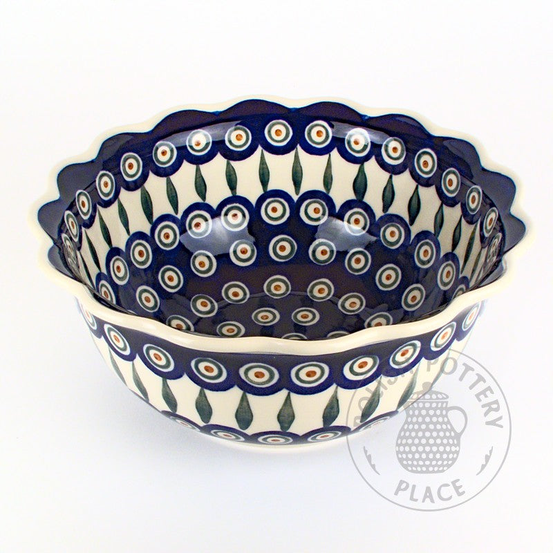 Lace Bowl - Traditional Peacock